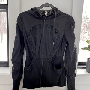 Lululemon Define Black Slim Fit Hoodie/Jacket w/Thumb holes- Size 8
